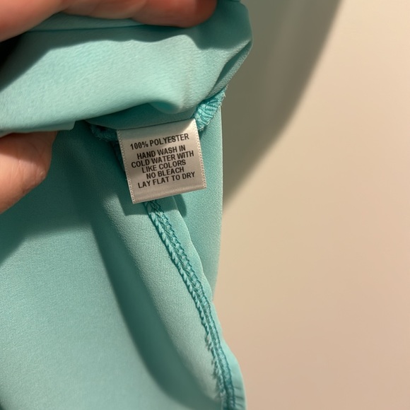 Olivia Moon Aqua Teal Blouse - Picture 5 of 5